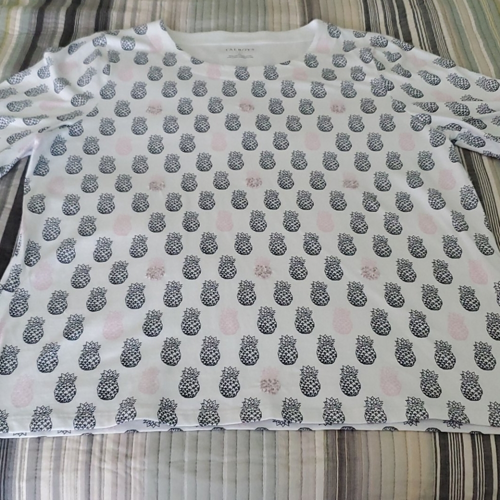 Talbots pineapple top - Picture 5 of 10